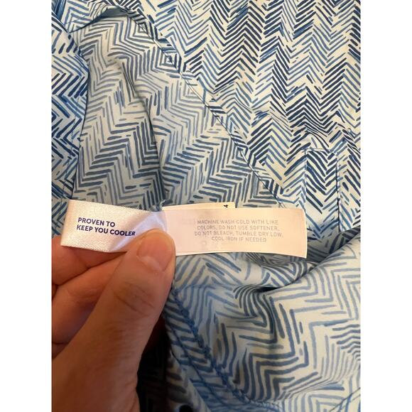 Southern Tide Kamryn Brrr Large Intercoastal Horizon Hues Dress Boat Blue EUC - Picture 6 of 7